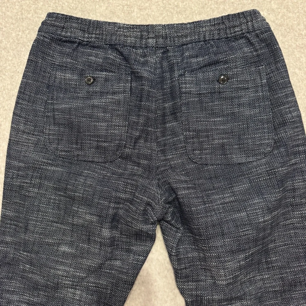 Taylor Stitch Navy Apres Organic Cotton Jogger Pants Mens Medium Drawstring